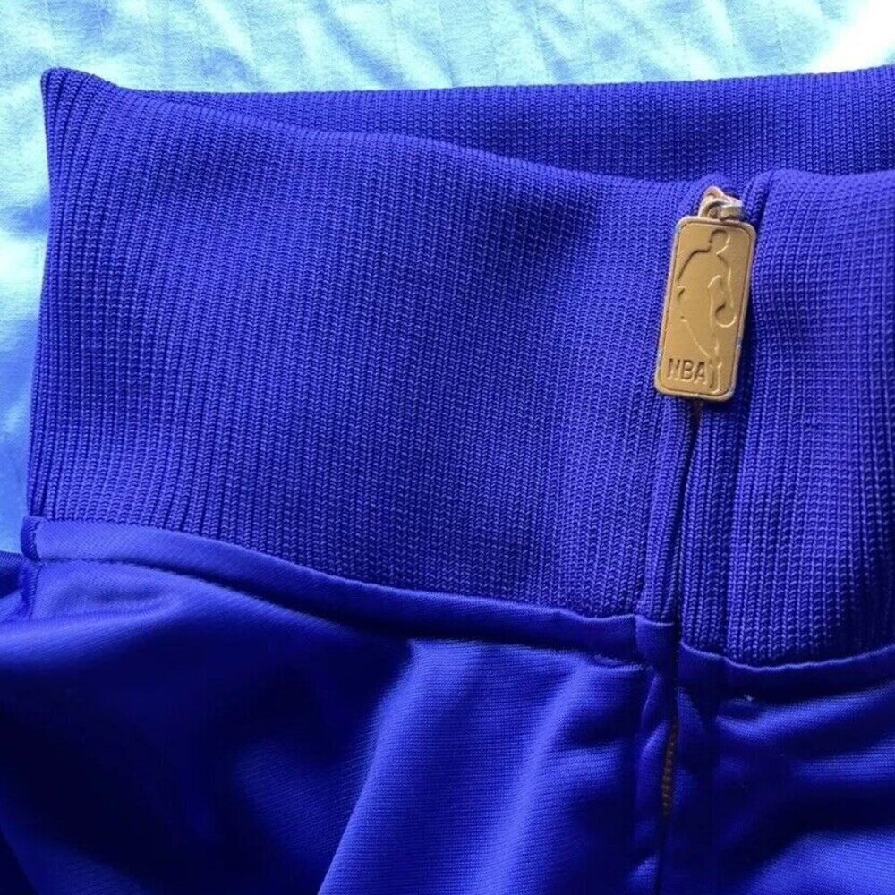 Vintage Los Angeles Lakers Jacket Purple Yellow UNK BLUE LABEL Men’s sz Large - Picture 11 of 13